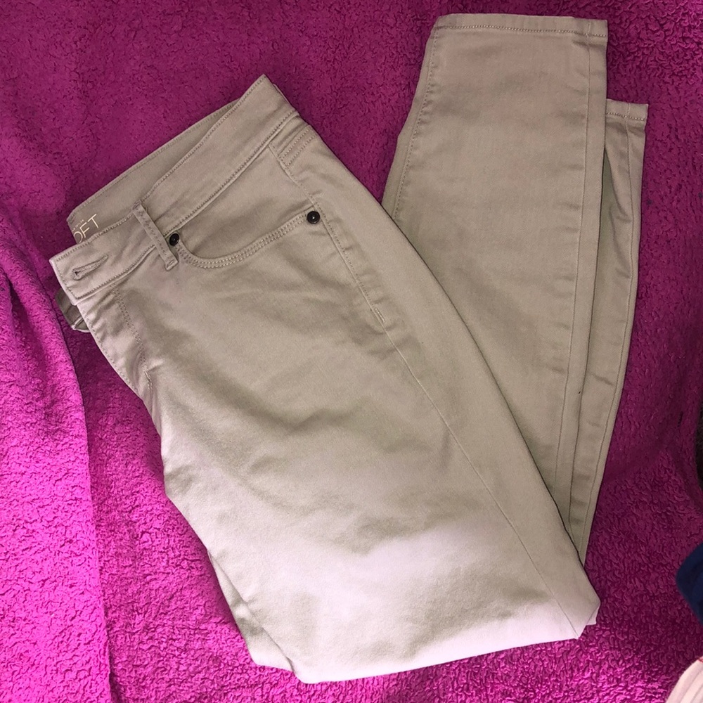 Modern Skinny Ankle Loft Khaki jeans